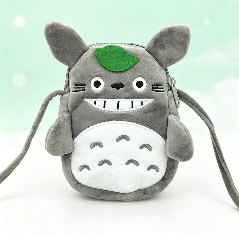 Embroidery Wallet - Komşum Totoro Sevimli Nakışlı Mini Bozuk