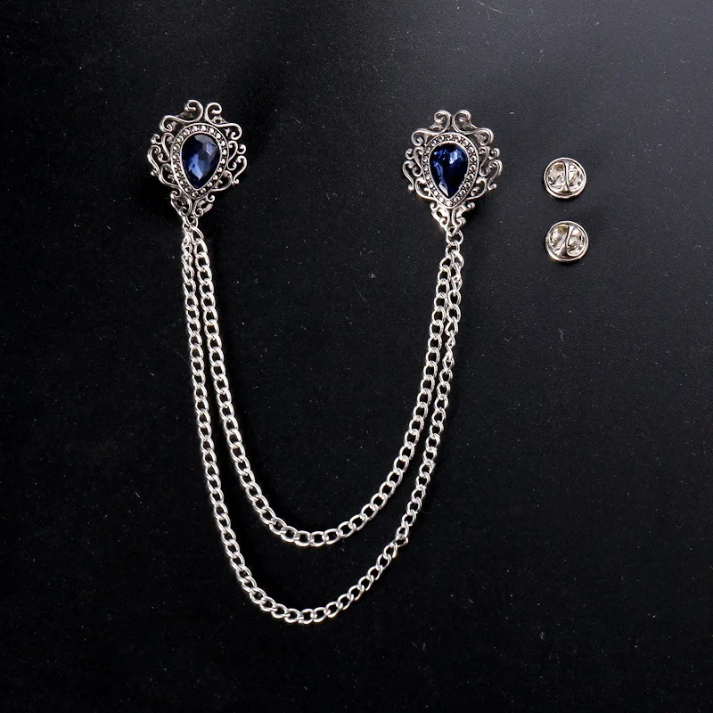 Embroidery Knot - Zarif Vintage Alaşım Rhinestone Büyük Broş