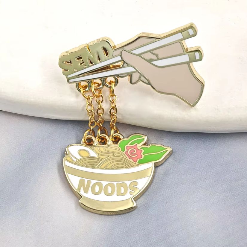 Embroidery Bracelet - Noods Emaye Rozeti Komik Gurme Meme