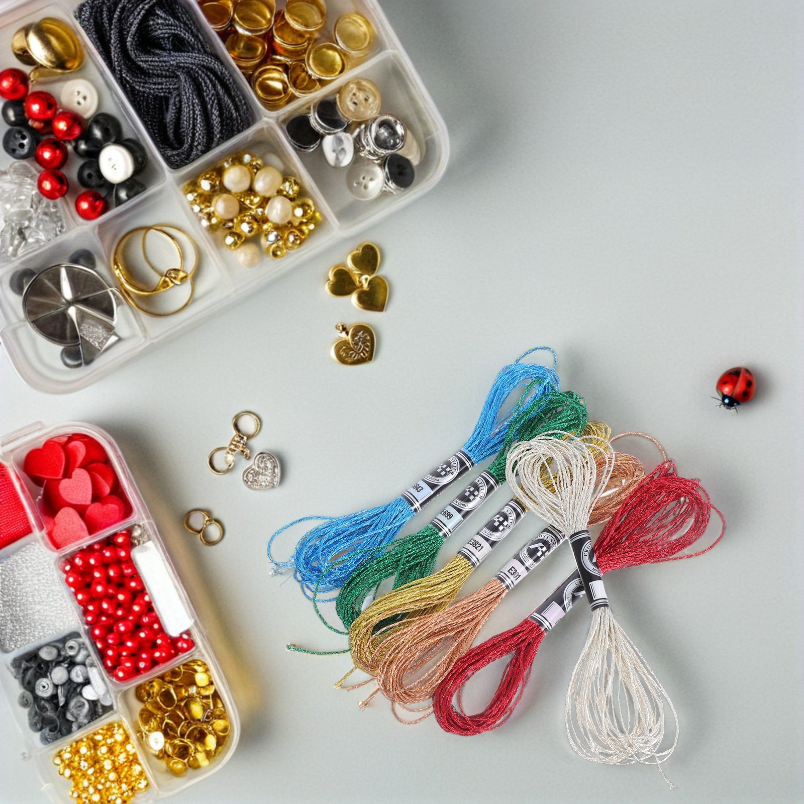 Embroidery Floss - 6 Adet Lüks Metalik Nakış İpliği