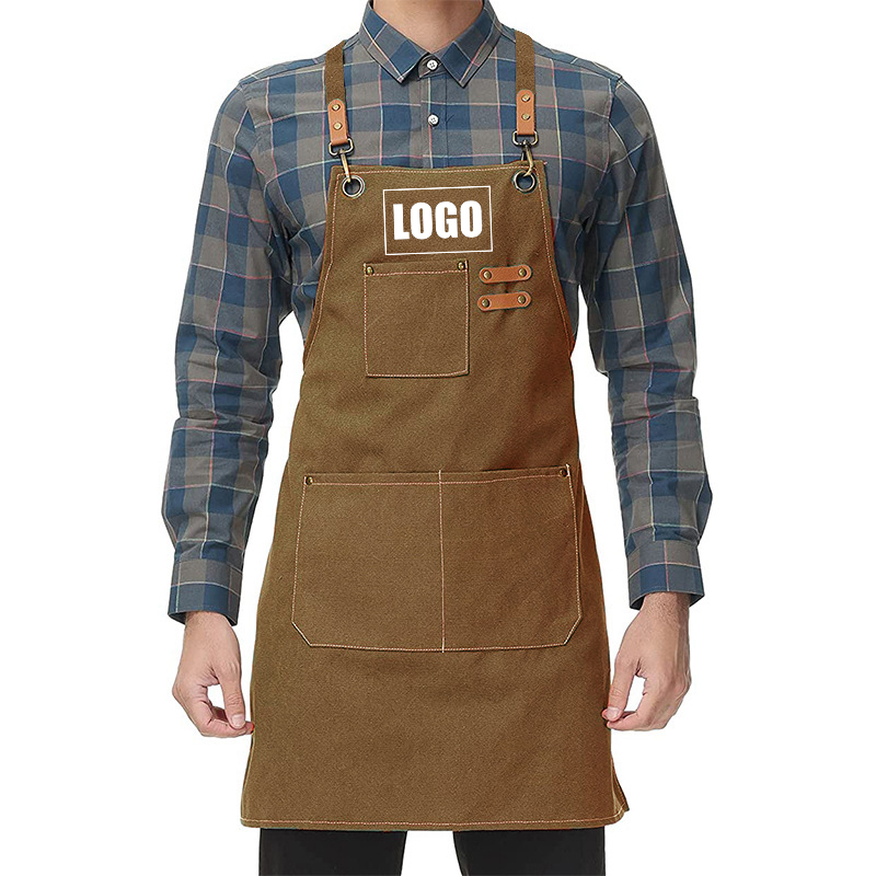 Embroidery Apron - Özel nakış logosu mutfak erkekler ve
