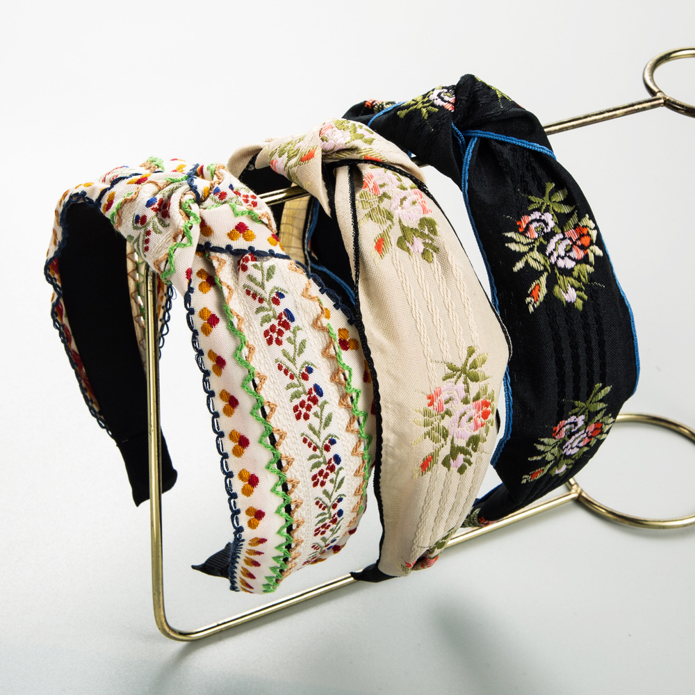 Embroidery Knot - Moda yeni retro ünlü stil saç