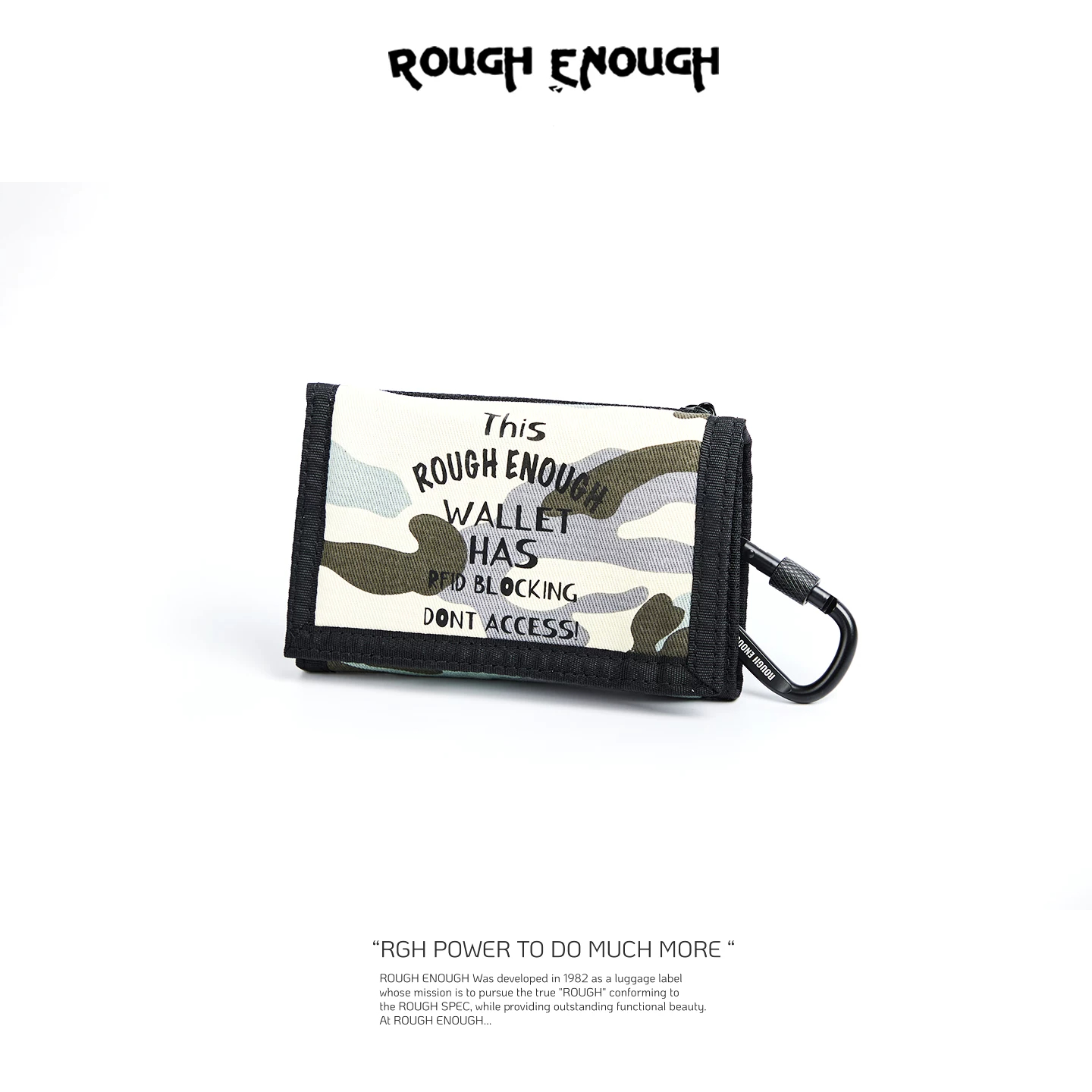 Embroidery Wallet - RGH Kamuflaj Desenli Erkek Cüzdanı, Su