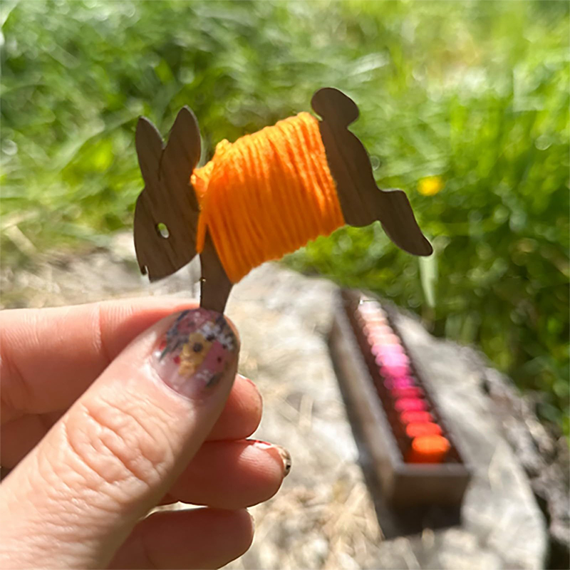 Ahşap hayvan koyun kedi bobin  - Embroidery Floss incelemesi ve fiyatı