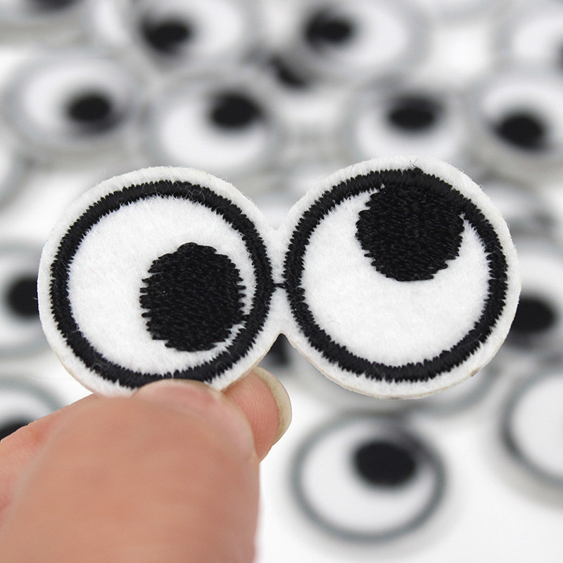 Karikatür 5 adet Gözler Nakış  - Embroidery On Black Shirt incelemesi ve fiyatı