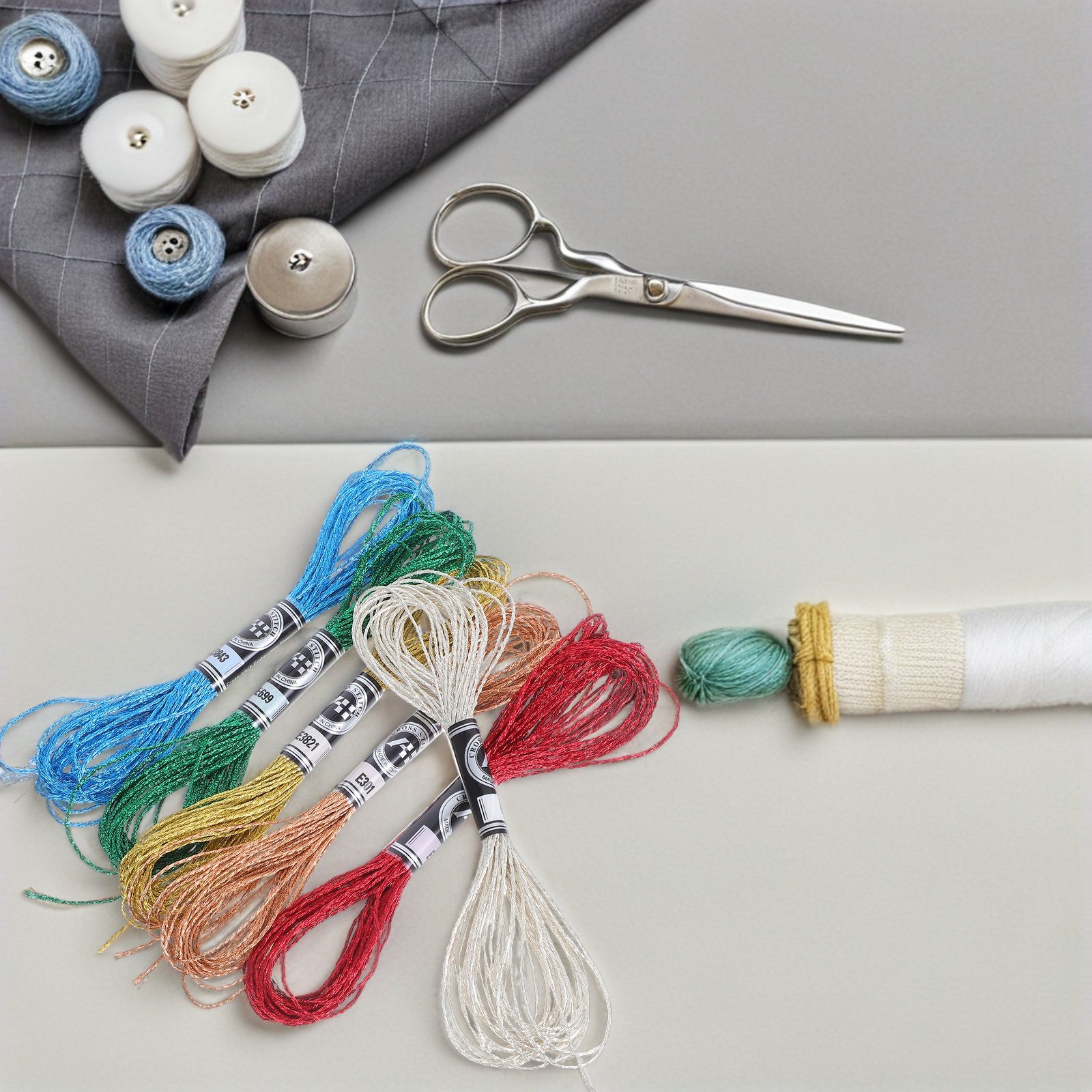6 Adet Lüks Metalik Nakış İpli - Embroidery Floss incelemesi ve fiyatı