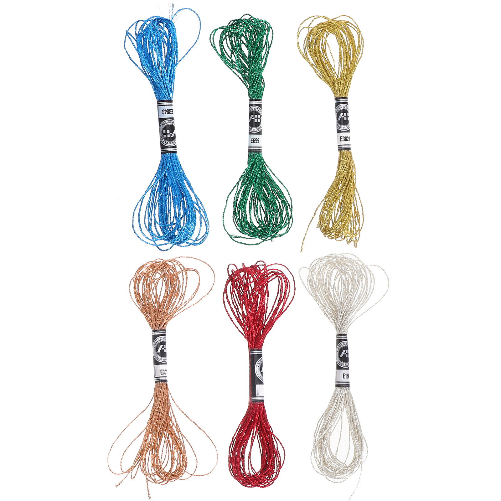 6 Adet Lüks Metalik Nakış İpli - Embroidery Floss incelemesi ve fiyatı
