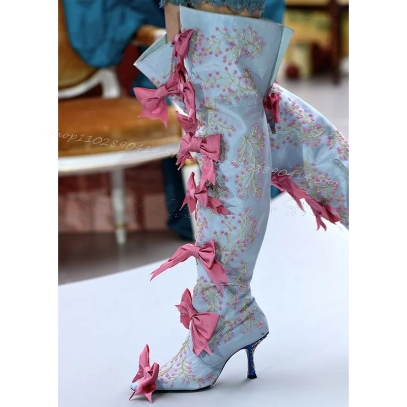 Gök Mavisi İşlemeli Pembe Fiyo - Embroidery Knot incelemesi ve fiyatı