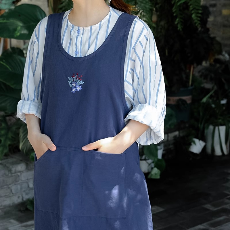 Yaz Saf Pamuk Nakış Mutfak Önl - Embroidery Apron incelemesi ve fiyatı