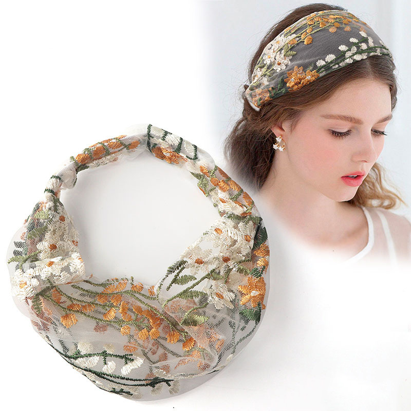 Kadın etnik Hairbands elastik  - Embroidery Knot incelemesi ve fiyatı