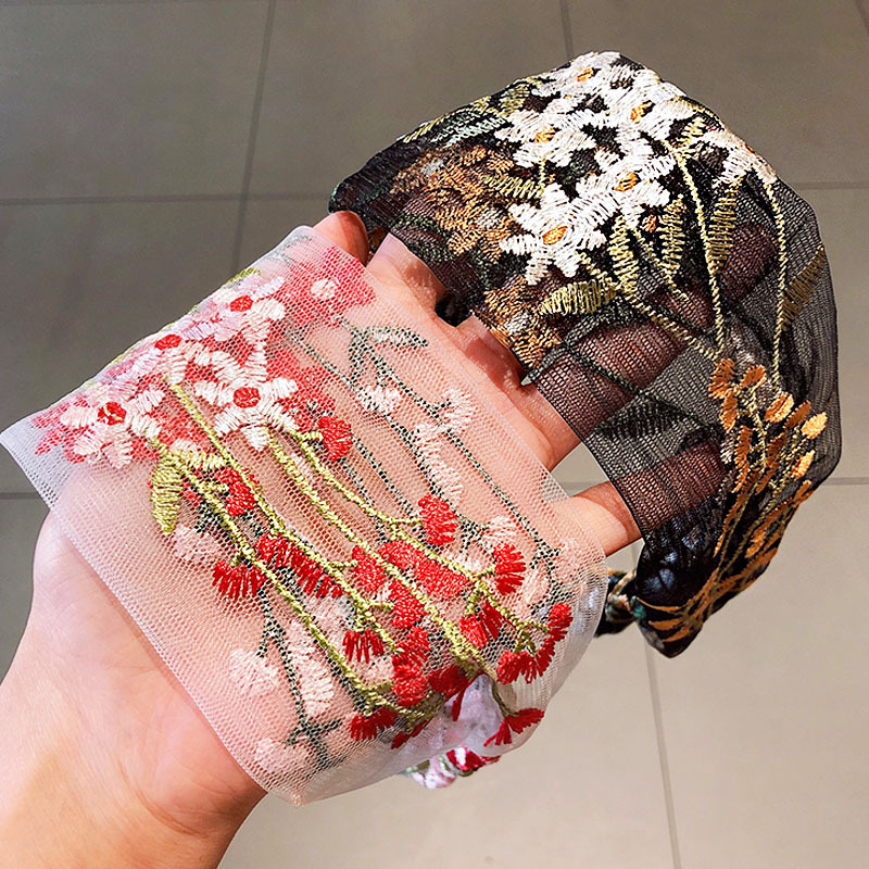 Kadın etnik Hairbands elastik  - Embroidery Knot incelemesi ve fiyatı