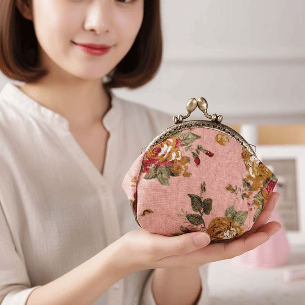 Anti-kayıp Kiss Lock bozuk par - Embroidery Wallet incelemesi ve fiyatı